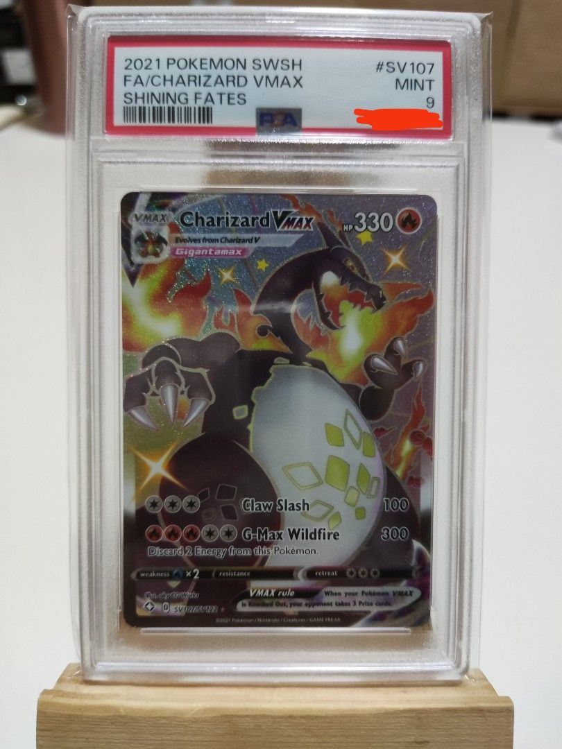 Charizard Vmax SV107 PSA 9 Shinning Fates, Hobbies & Toys, Toys & Games