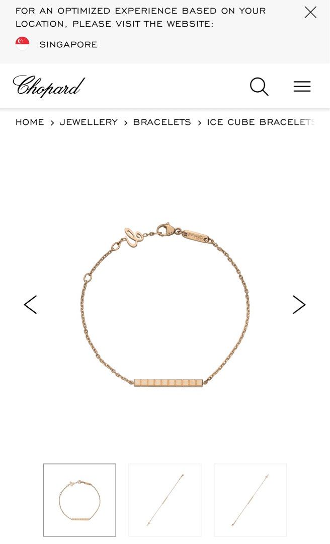 Chopard ice cheap cube bangle