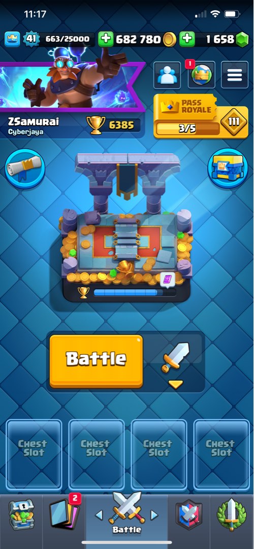 Selling clash online royale account