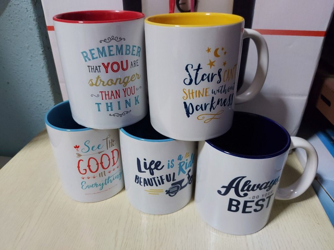 Clearance Sale! Cup Of Motivational Inspiration Quotes Coffee Mug Gift Positive  Encouragement, Furniture & Home Living, Kitchenware & Tableware, Coffee &  Tea Tableware on Carousell