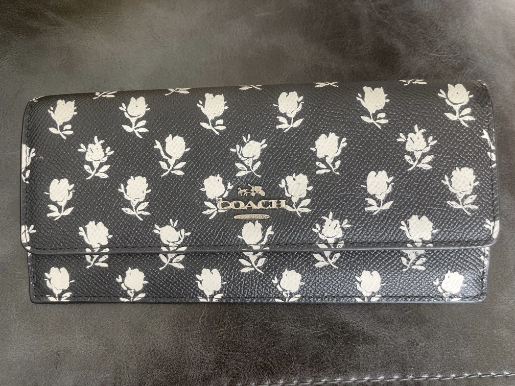 Coach Flower Series Long Wallet, Women's Fashion, Bags & Wallets