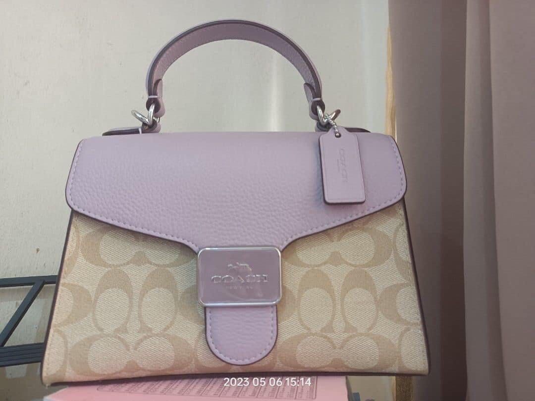 Coach aidy leather satchel sales