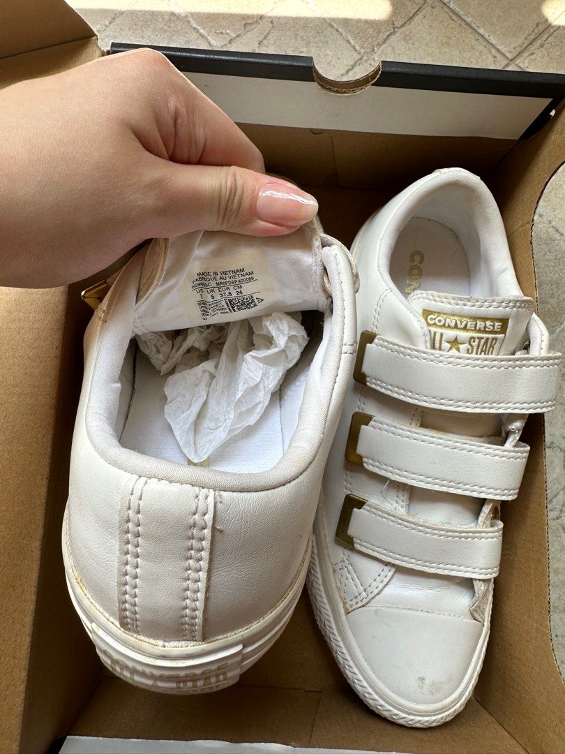 CONVERSE CHUCK TAYLOR ALL STAR 3V OX White Gold