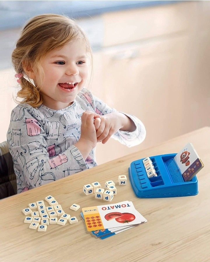 Coogam Matching Letter Game, Alphabet Spelling Reading Flash Cards