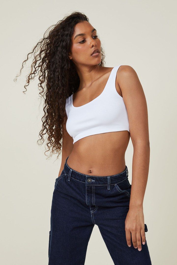 Cotton On Crop Sleeveless Top, Women's Fashion, Tops, Sleeveless on  Carousell