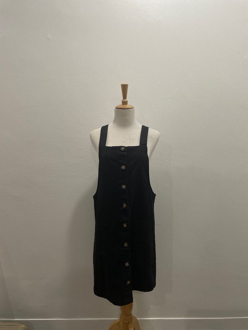 Cotton On Denim Pinafore Dress, Women's Fashion, Dresses & Sets, Dresses on  Carousell