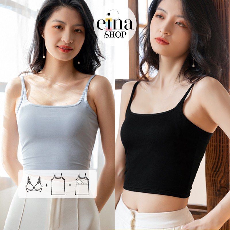 Bra Padded Ribbed Singlet, Women's Fashion, Tops, Other Tops on Carousell