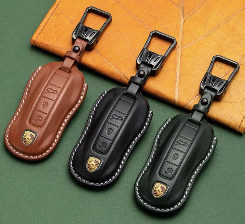 Porsche leather key holder cheap