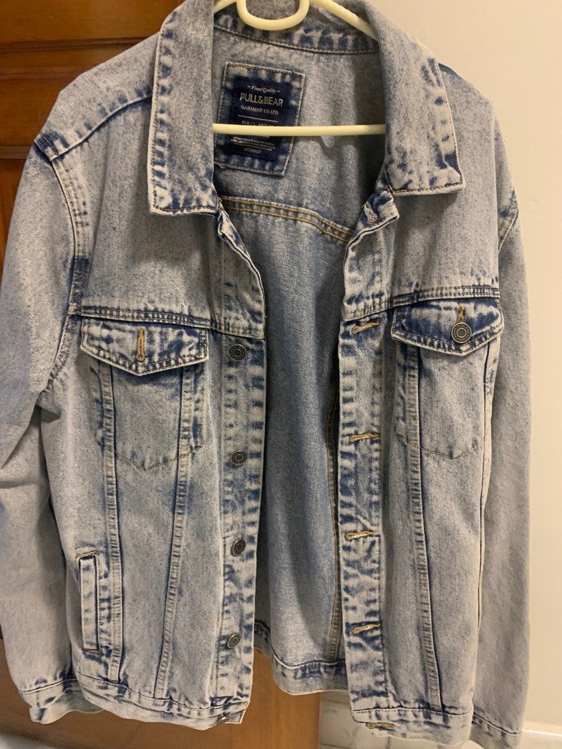 Pull and bear denim sale jacket