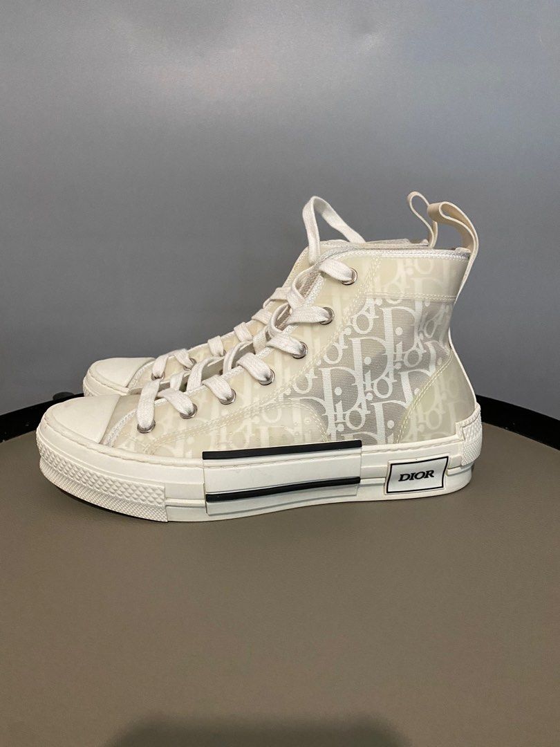DISCOUNTED RTP 1 750 DIOR B23 OBLIQUE HIGH CUT SNEAKER Luxury Sneakers Footwear on Carousell