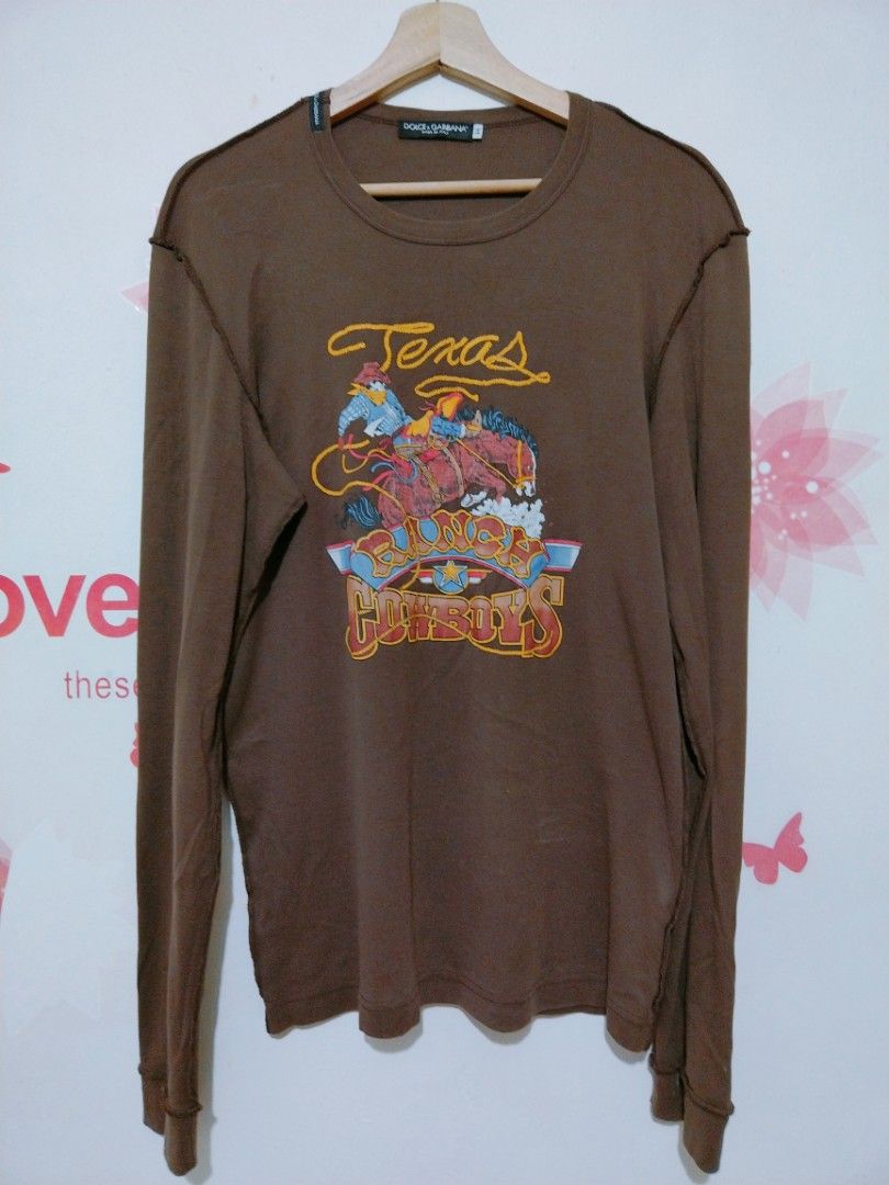 DOLCE GABBANA TEXAS COWBOY L S SHIRTS Luxury Apparel on Carousell