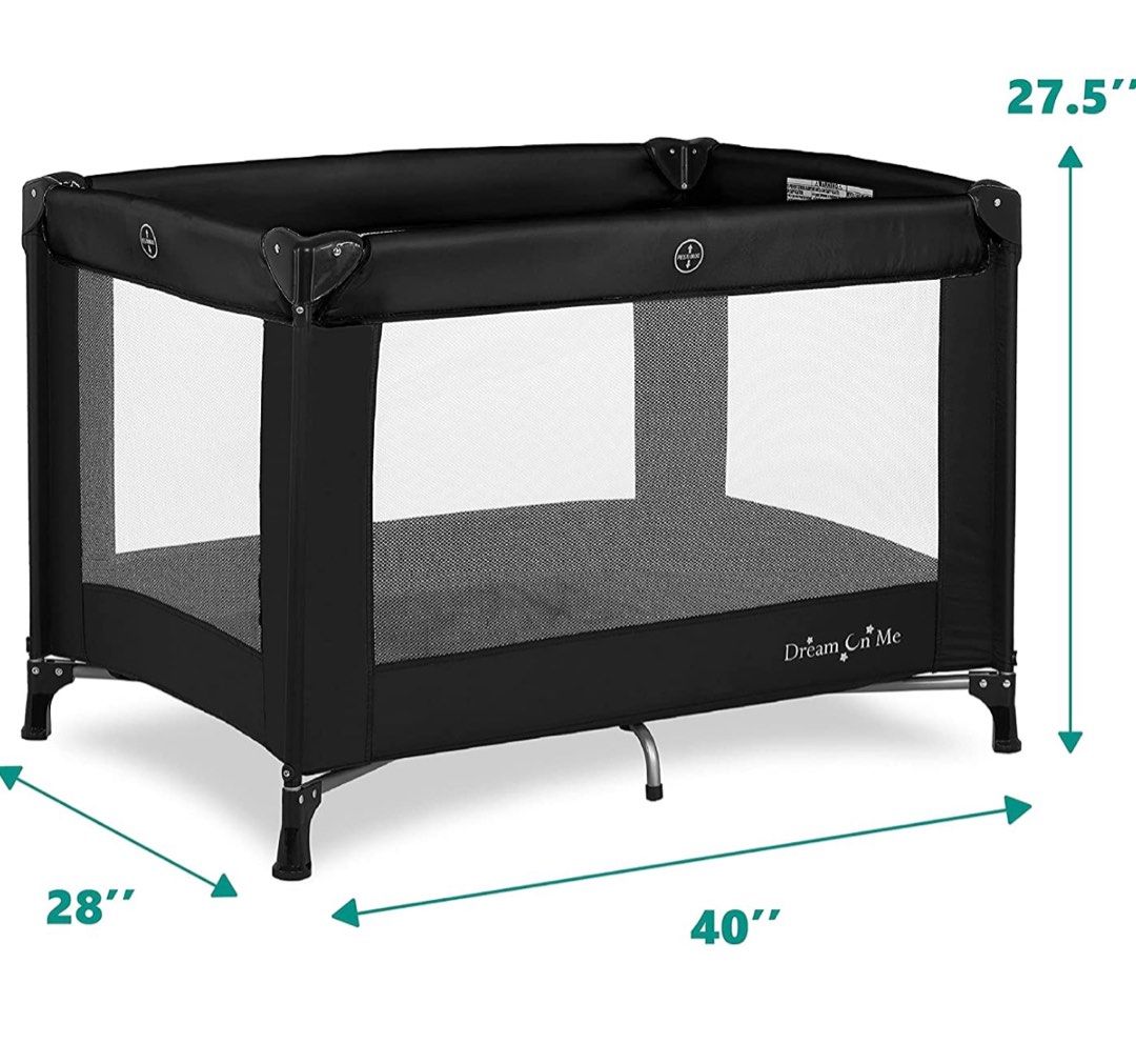 Dream On Me Nest Portable Travel Play Yard Playpen With Carry