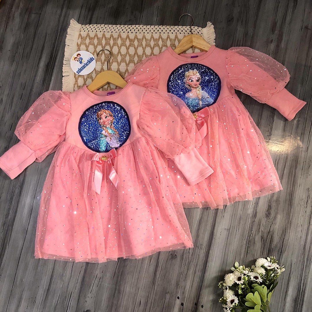Dress sales frozen anak