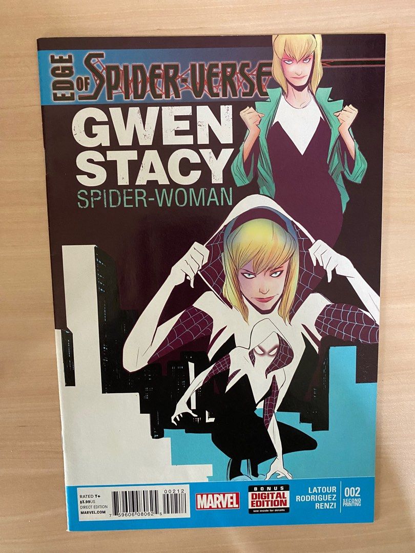 Edge Of Spider Verse Gwen Stacy Spider Woman 02 Second Printing