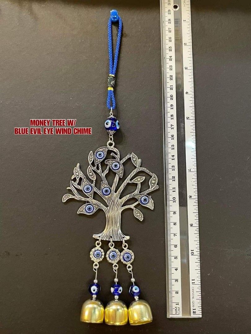Evil eye protection wind-chime & hanging charm (Category: Other Home Decor) located in Manila. Submitted by delynonlineshopping_ (Listing ID 1240137671, Image 3). Description: 💥 RESTOCK BEST SELLER WIND CHIME 🧿 EVIL EYE PROTECTION WIND CHIME & HANGING CHARM 🧿 🪬 PANG TABOY NG MALAS , INGGIT , POOT , GALIT AT SAKIT . 🪬 MAGANDANG PANG PROTECTION SA MGA BAD ENERGY 🪬 PWEDE ILAGAY SA BAHAY , NEGOSYO 🪬 MAGANDA DIN FOR OPENING BUSINESS , HOUSEWARM