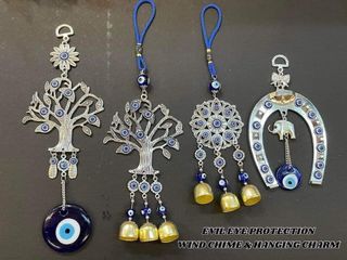 Evil eye protection wind-chime & hanging charm