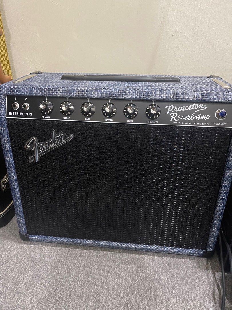 Fender 2020 Limited Edition Princeton Reverb Celestion Alnico Blue Chilewich Denim