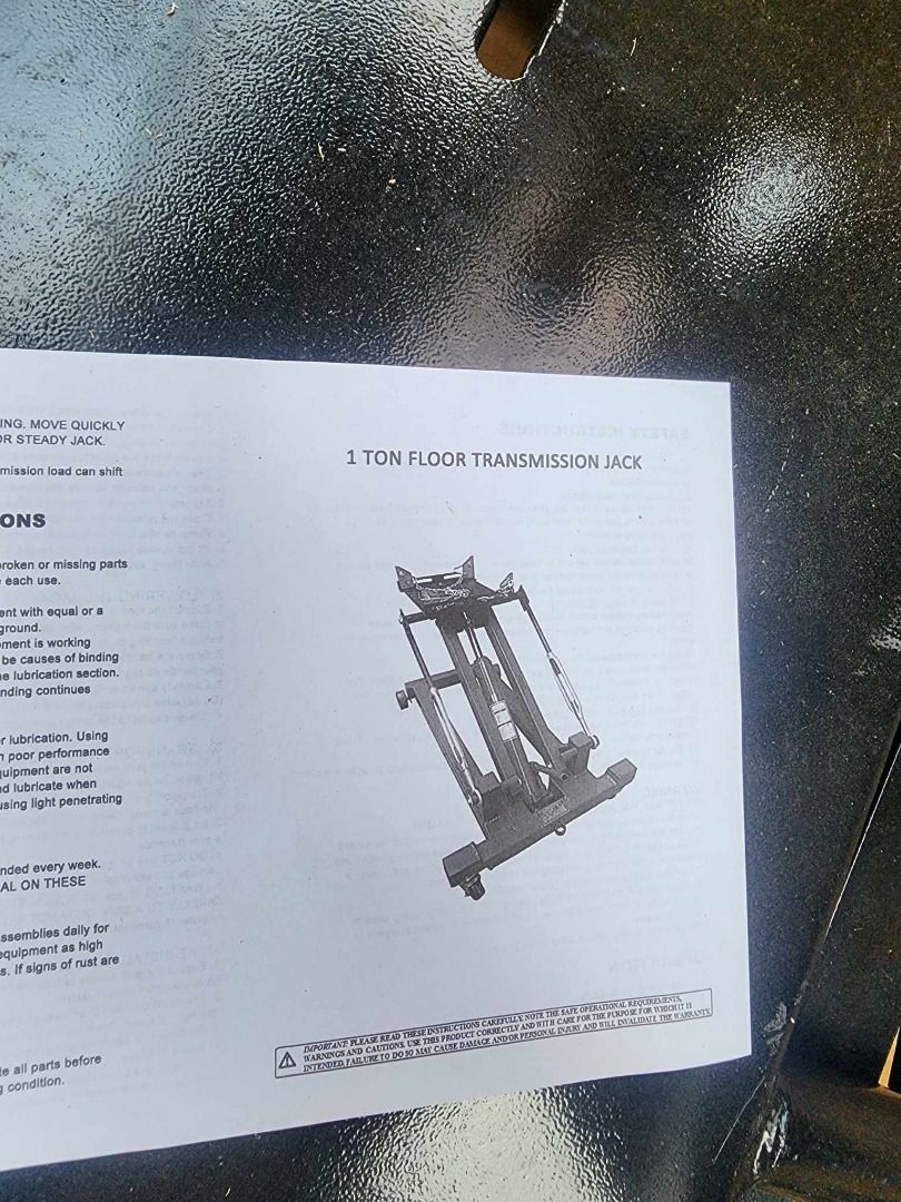 Floor type Transmission Jack (Category: Construction Tools & Equipment) located in Manila. Submitted by 09150361920ronvillaflor (Listing ID 1240076127, Image 2). Description: Floor type Transmission Jack Brand: Titan Capacity: 1 Ton ₱15,500 "Welcome to Hayai Industrial tools supply" For inquiries GLOBE:📞 ☎ 0915-036-1920 VIBER:📞 ☎ 0915-036-1920 Email me@ 📫 📑 r-o-n-.-h-a-y-a-i-@-g-m-a-i-l.c-o-m Check my Carousell: https://www.carousell.ph/u/ron