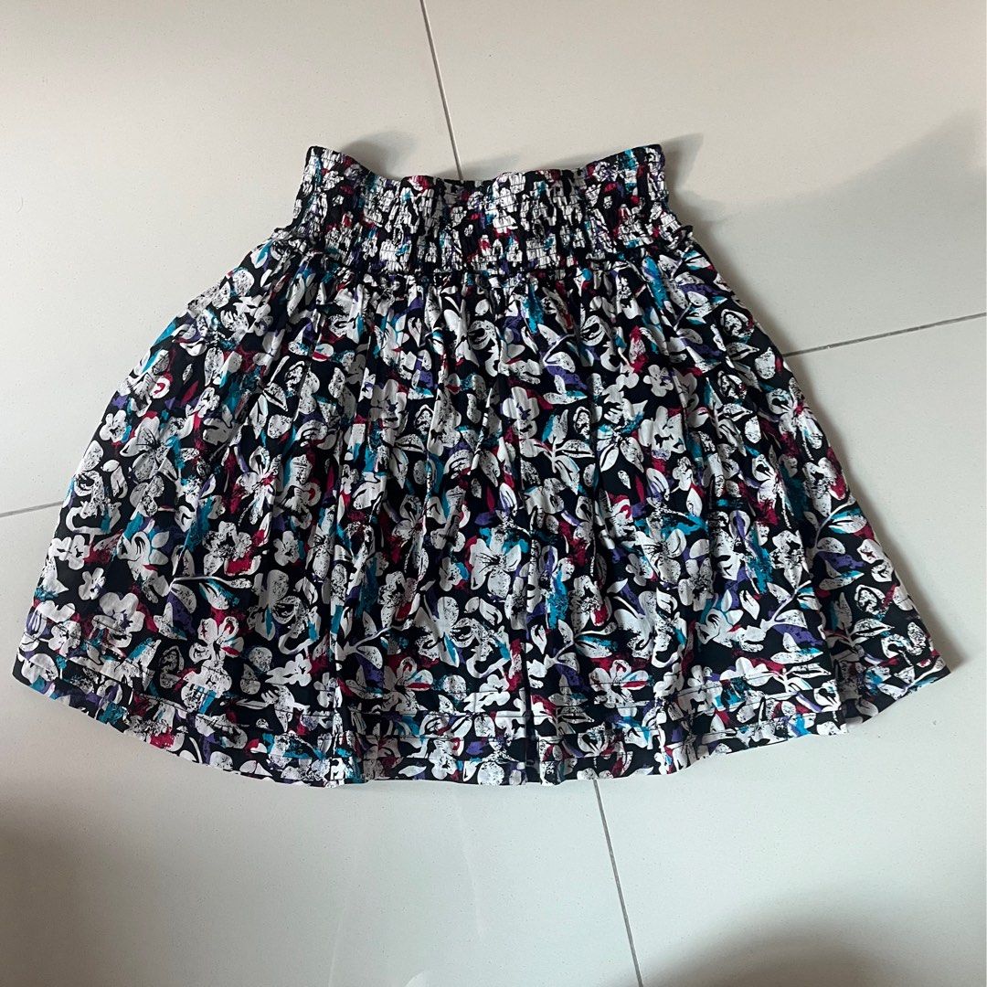 Floral skirts deals knee length