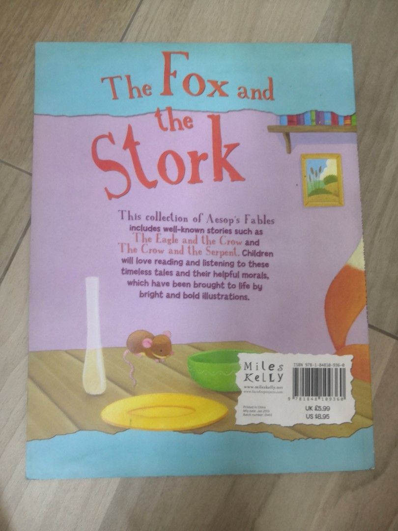 Storks Storybook Fox and the stork | english storybook, Hobbies & Toys, Books ...