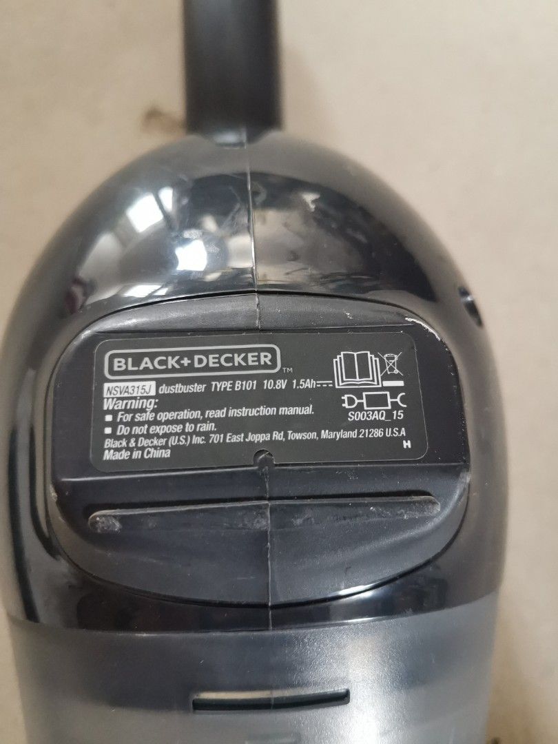Parts only] Black+ Decker Vacuum Cleaner Parts, TV & Home Appliances,  Vacuum Cleaner & Housekeeping on Carousell