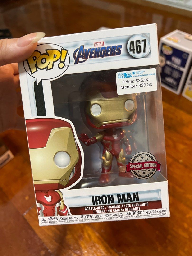 Funko Pop Iron Man Avengers Marvel Special Edition 467