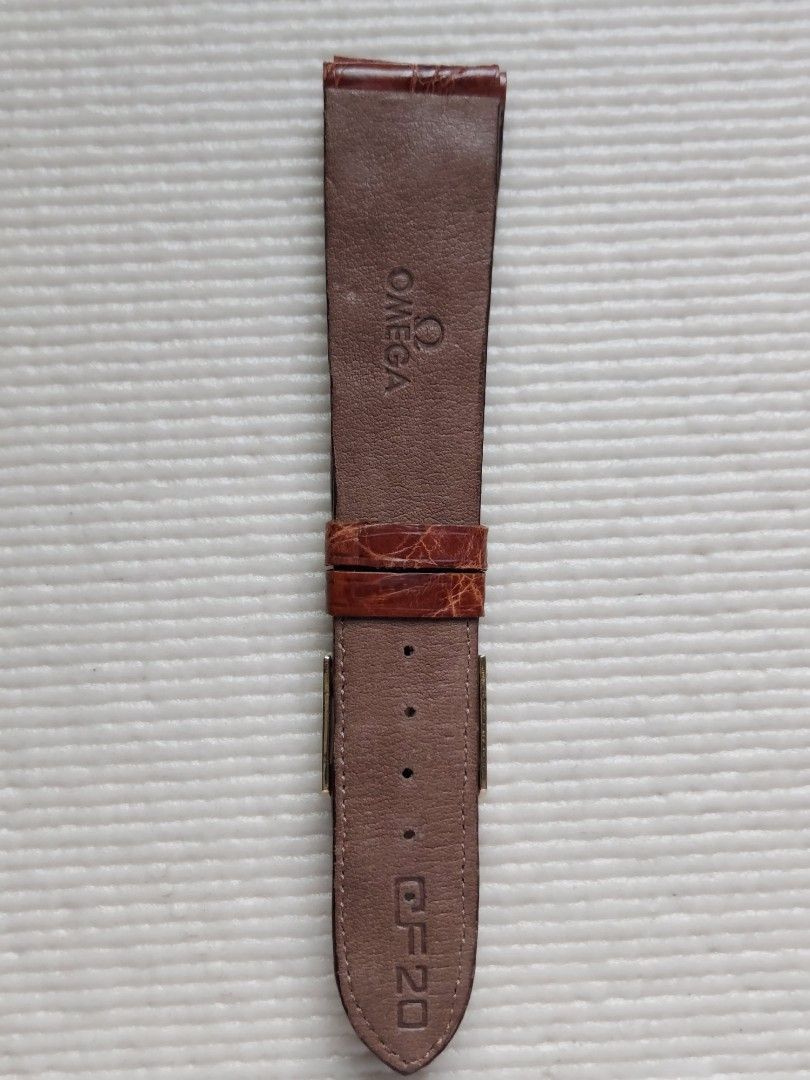 Genuine omega leather top strap