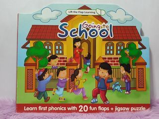 Going to School Board book Phonics Flaps Jigsaw puzzle