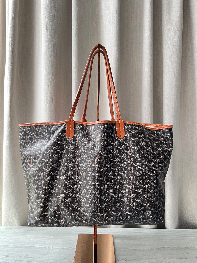 NEW AUTHENTIC GOYARD St Louis PM Tote Black/Tan, Luxury, Bags & Wallets on  Carousell