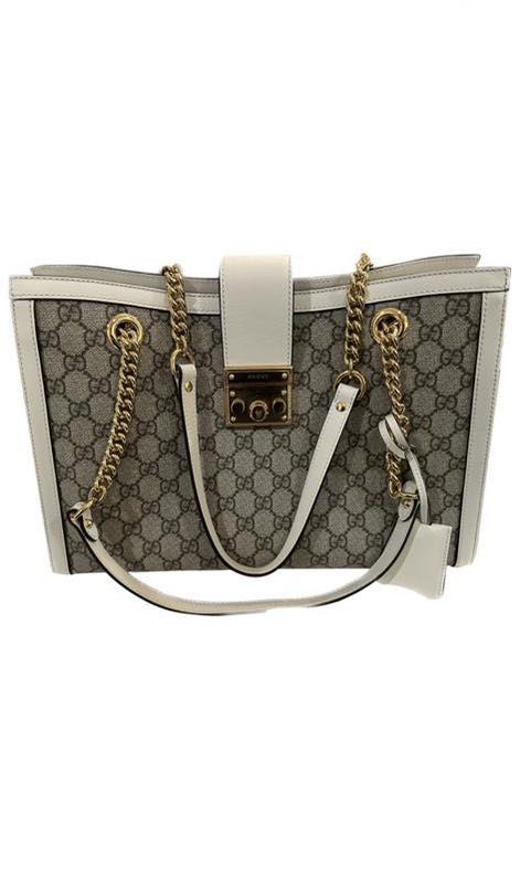Medium padlock leather outlet hobo gucci