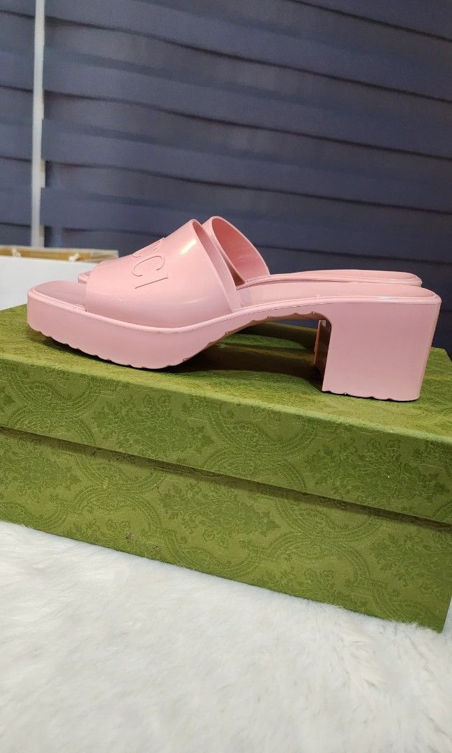 Gucci rubber best sale slide sandal dupe