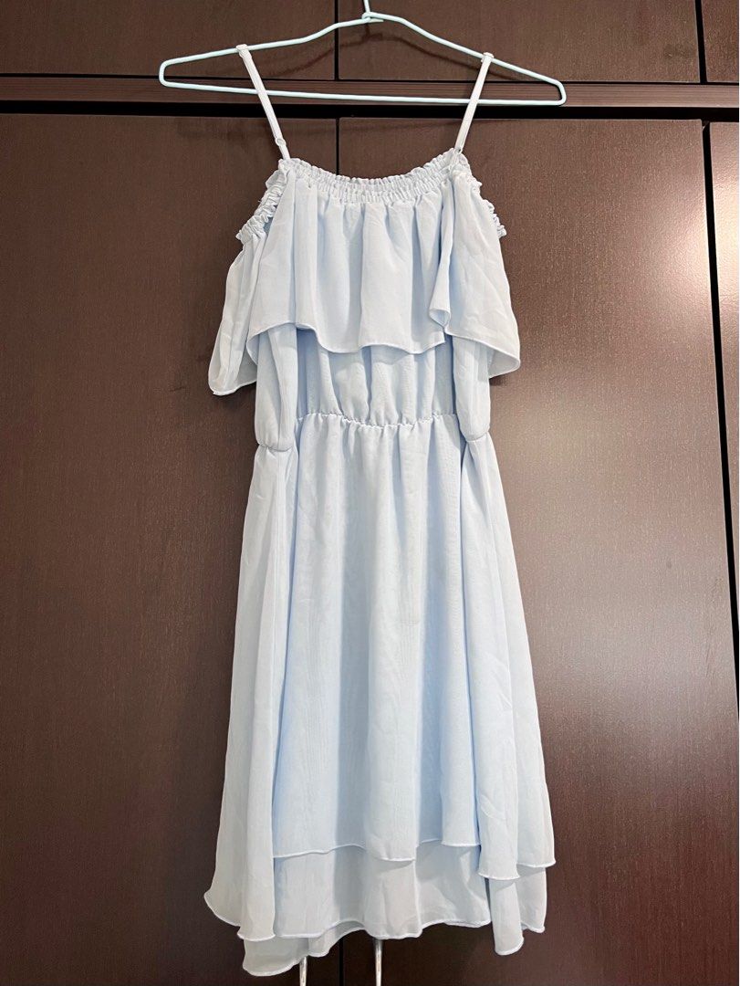 Chiffon light outlet blue dress