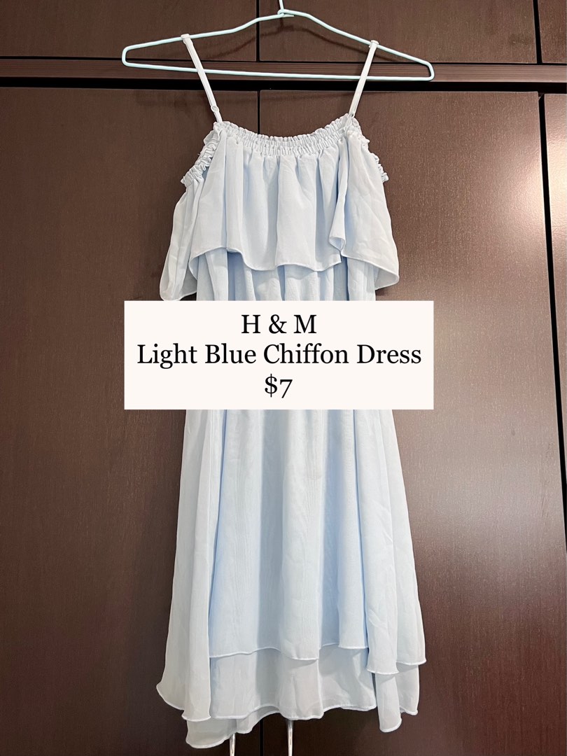 H and m light blue dress discount