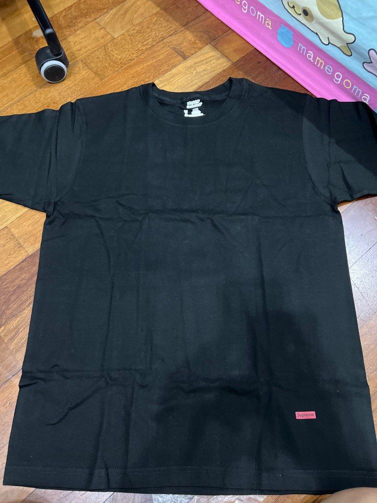 Hanes Supreme black tee Men s Fashion Tops Sets Tshirts