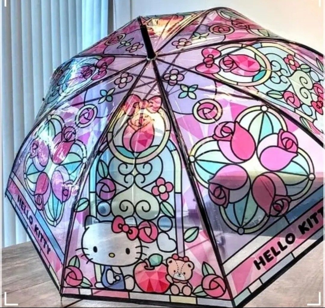 Hello Kitty 遮 第一代 x 7-11 彩繪透明直遮 長遮 Sanrio Characters 限量版 全新現貨 睇內容有聯絡資料 ...