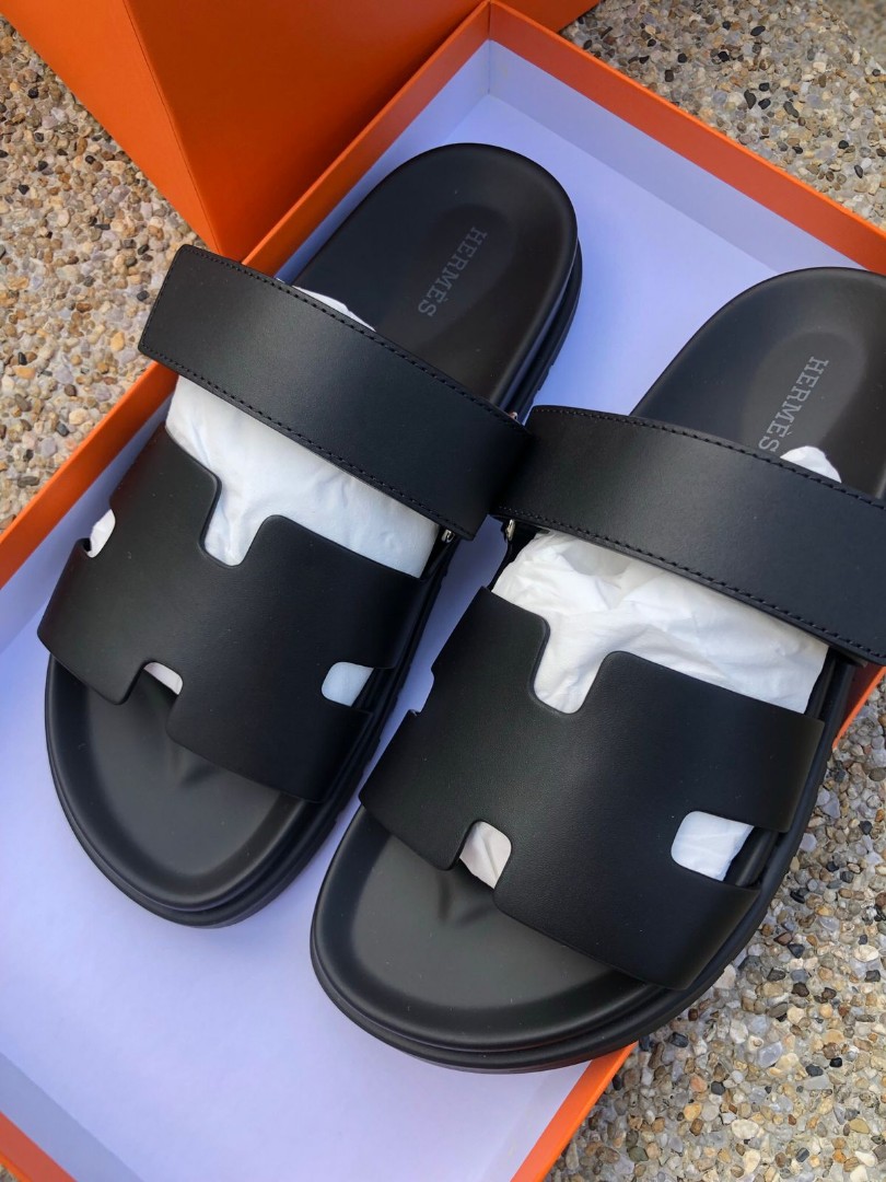 Hermes slide, Men's Fashion, Footwear, Flipflops and Slides on Carousell