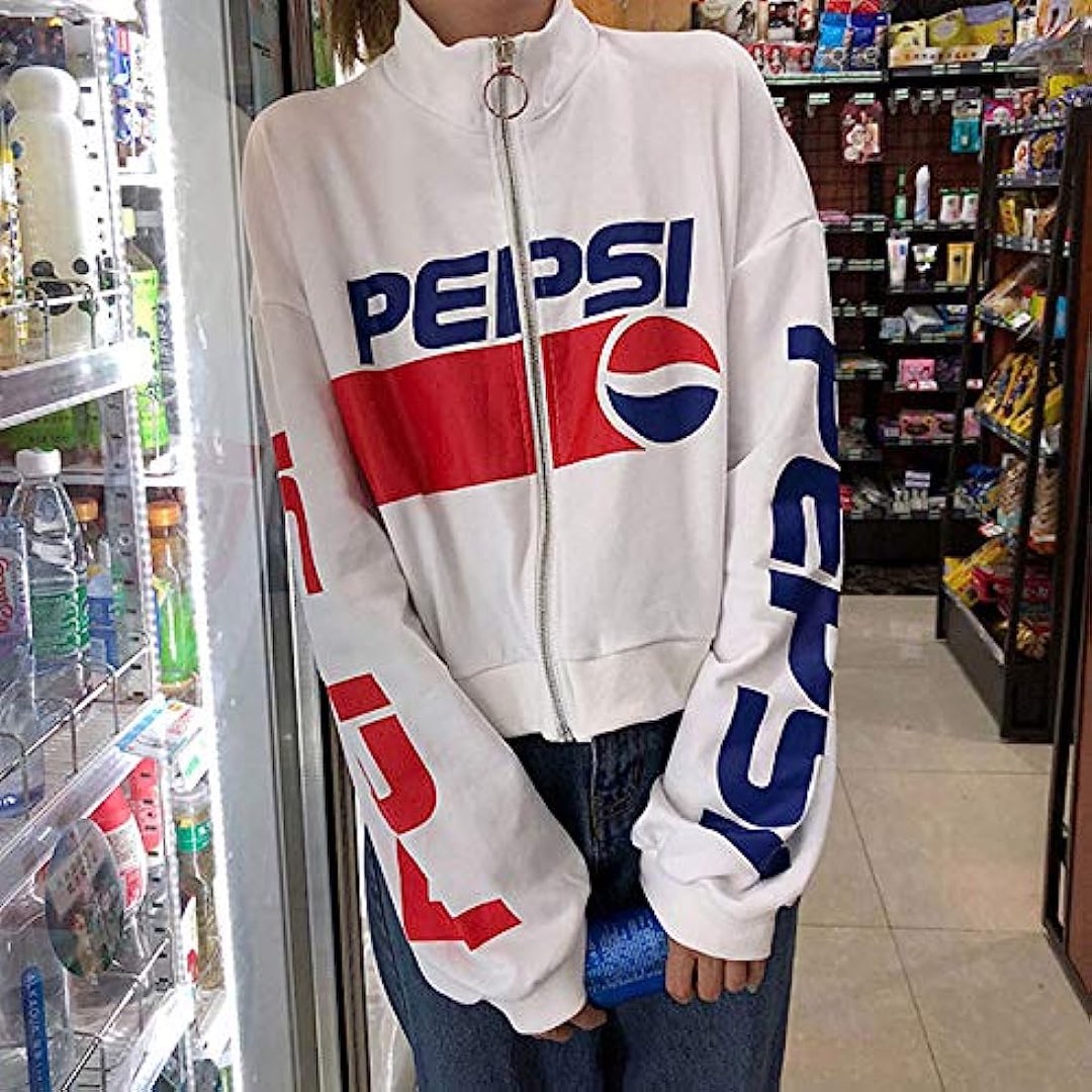 H M pepsi cropped jacket