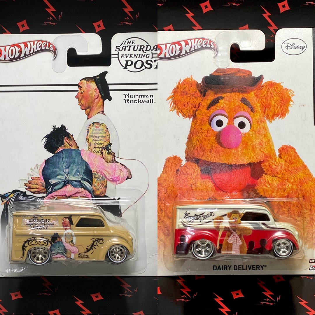 Hot Wheels Dairy Delivery The Muppets Fozzie Bear Disney > Hotwheels The  Saturday Evening Post