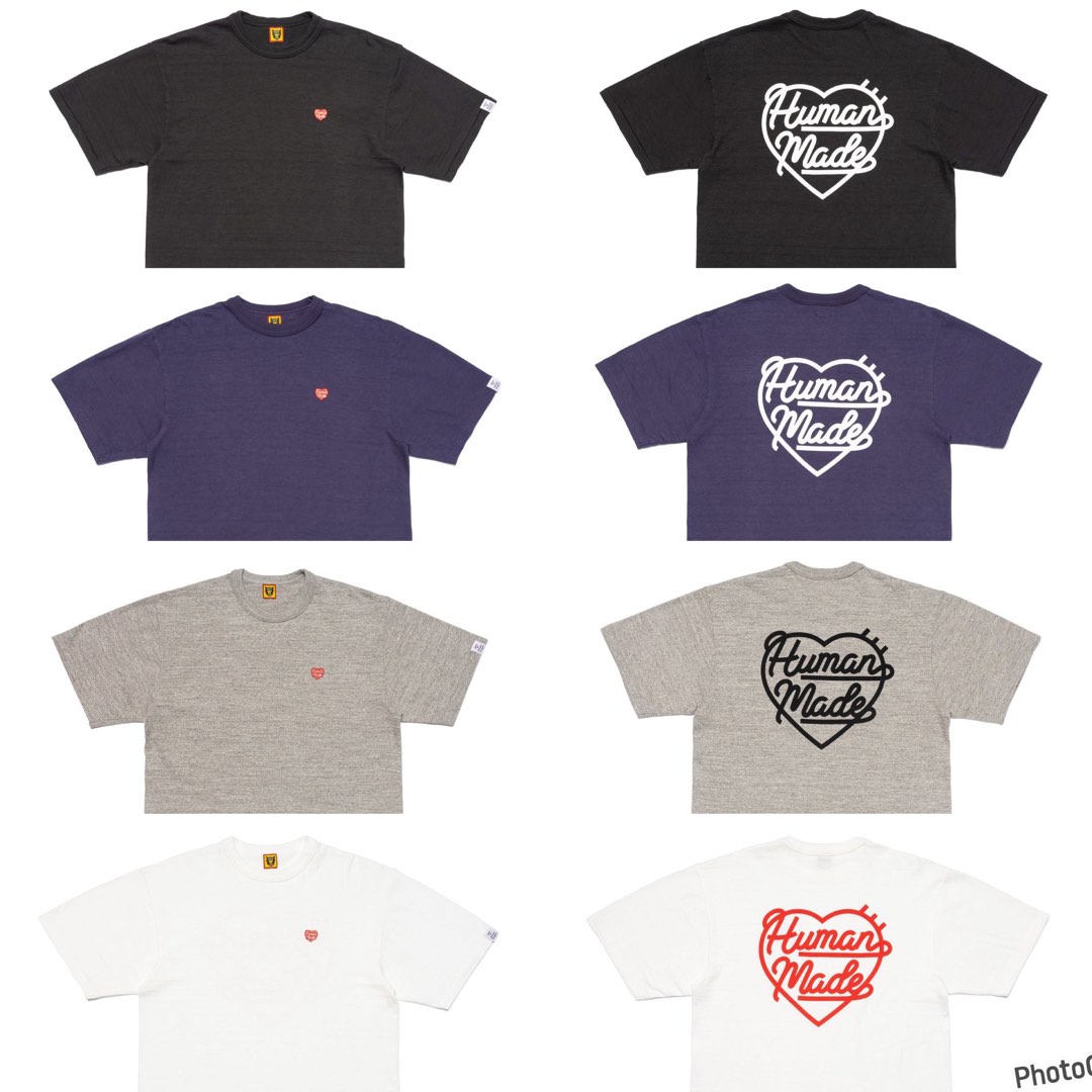 【割引特販】HUMAN MADE HEART BADGE T-SHIRT 2XL ネイビー Tシャツ/カットソー(半袖/袖なし)