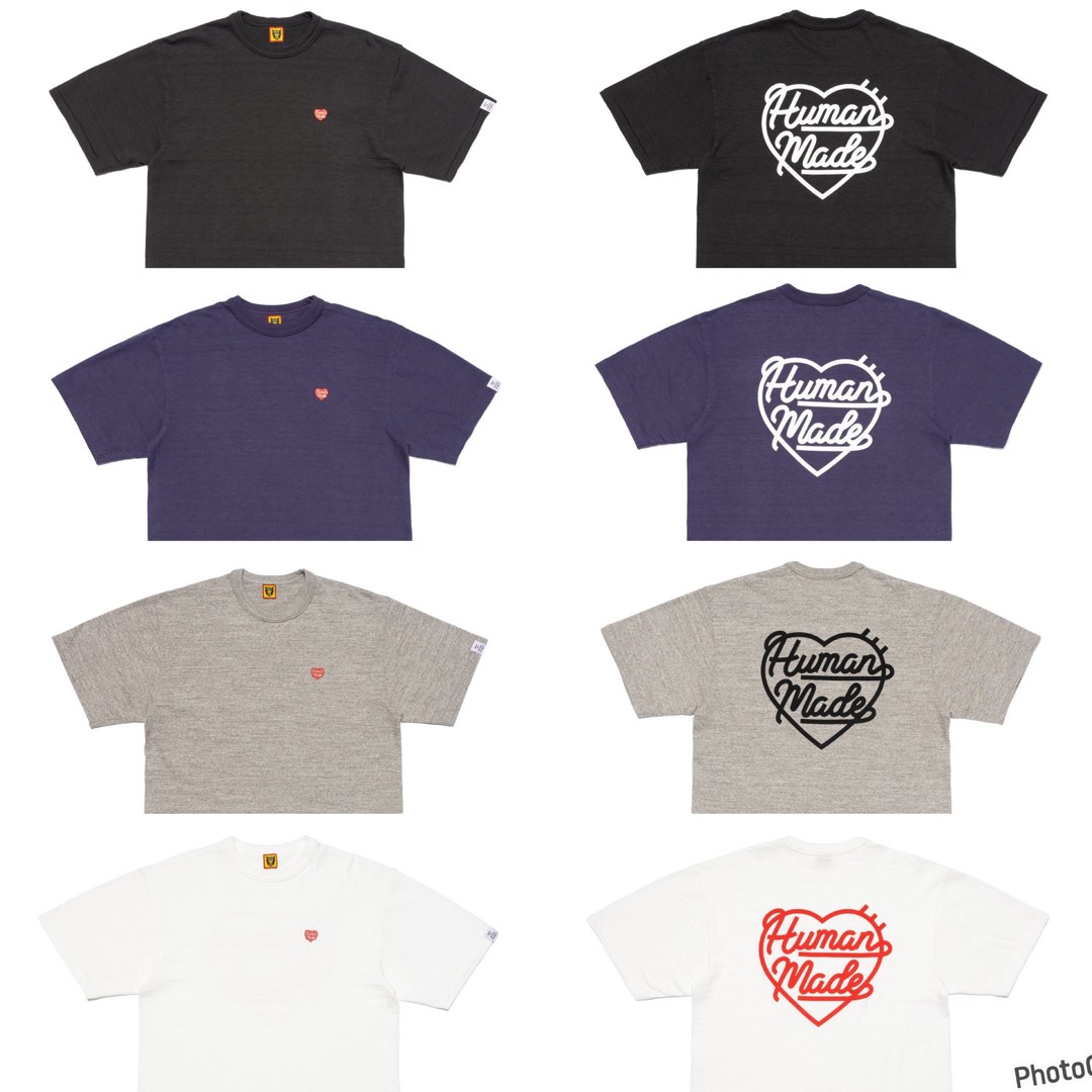 安いお買い得HUMAN MADE HEART BADGE T-SHIRT 2XL ネイビー Tシャツ/カットソー(半袖/袖なし)