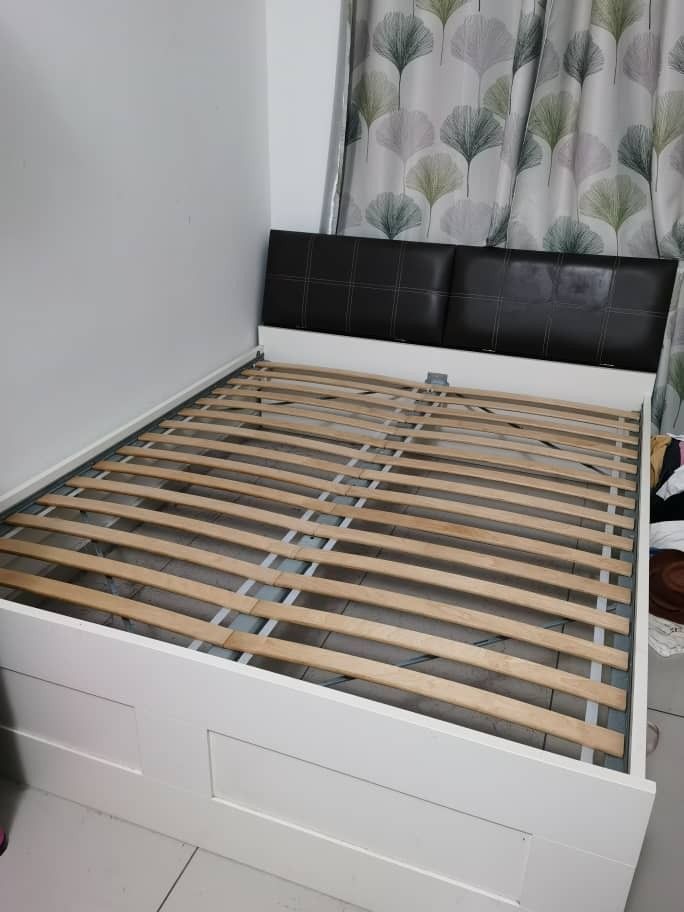 Ikea Brimnes Queen Bed Frame, Furniture & Home Living, Furniture, Bed