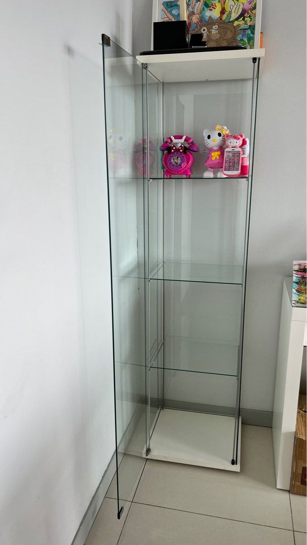 Ikea Detolf Glass door White, Furniture & Home Living