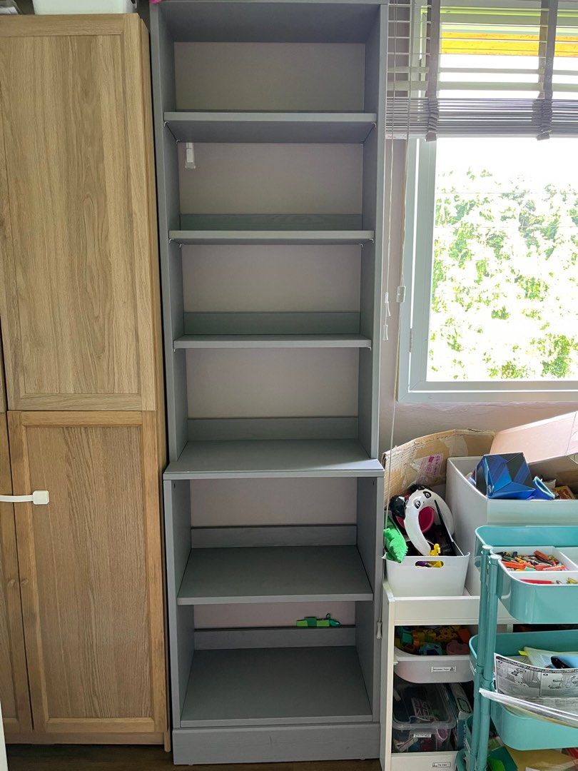 IKEA grey cupboard/shelf, Furniture & Home Living, Furniture, Shelves