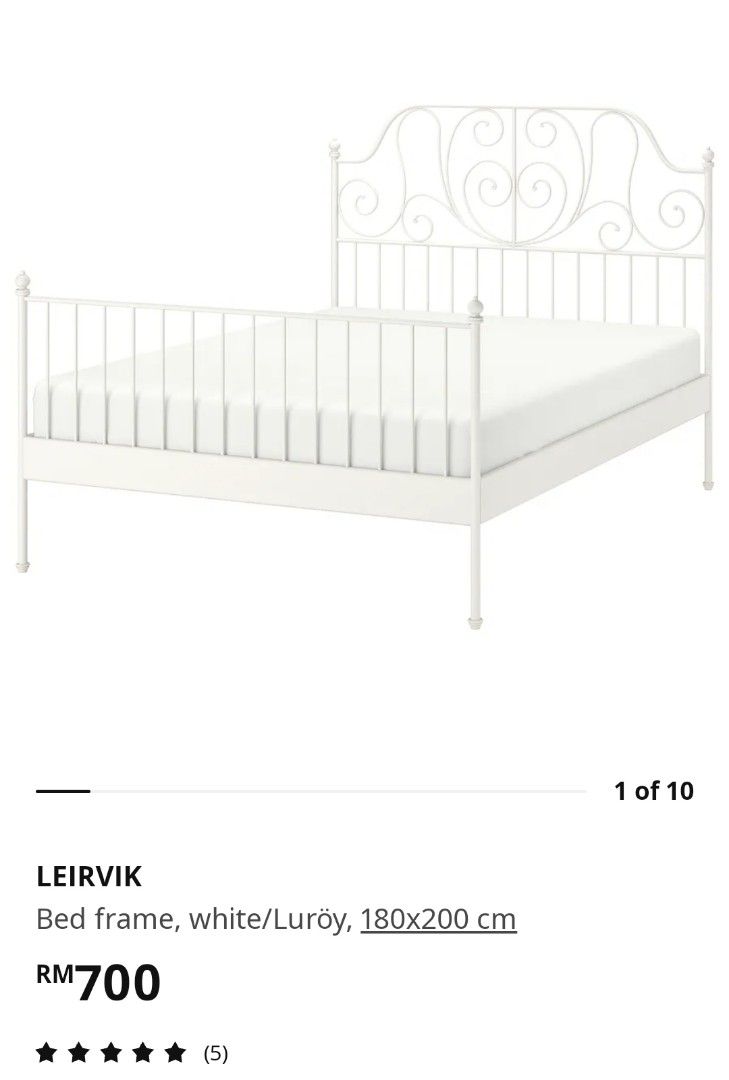Ikea king size bed frames, Furniture & Home Living, Furniture, Bed