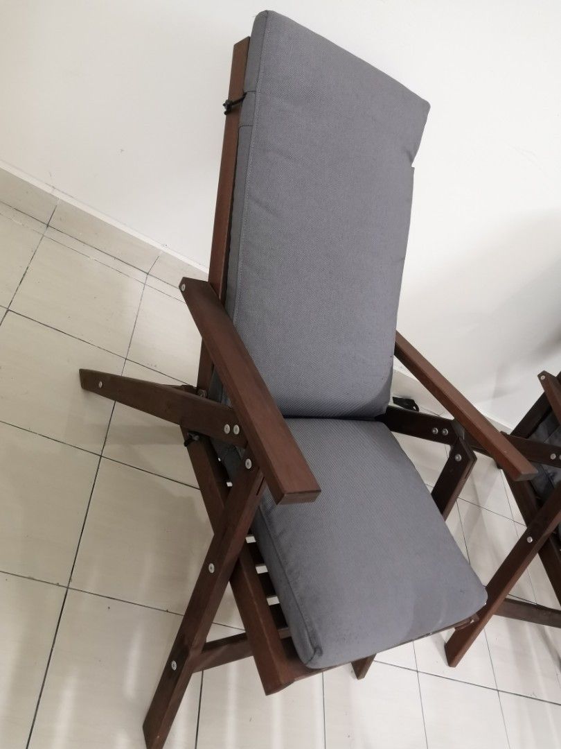 IKEA Outdoor chair with table, Furniture & Home Living, Furniture