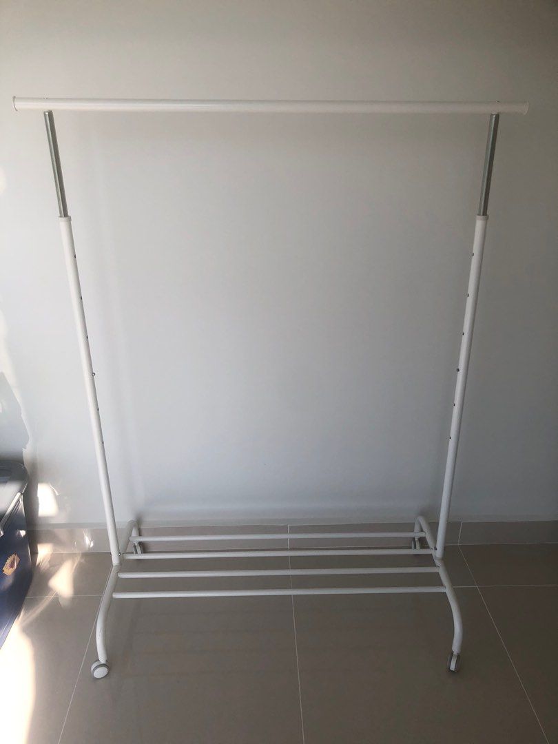 Ikea Rigga Clothes Rack (White), Furniture & Home Living, Furniture