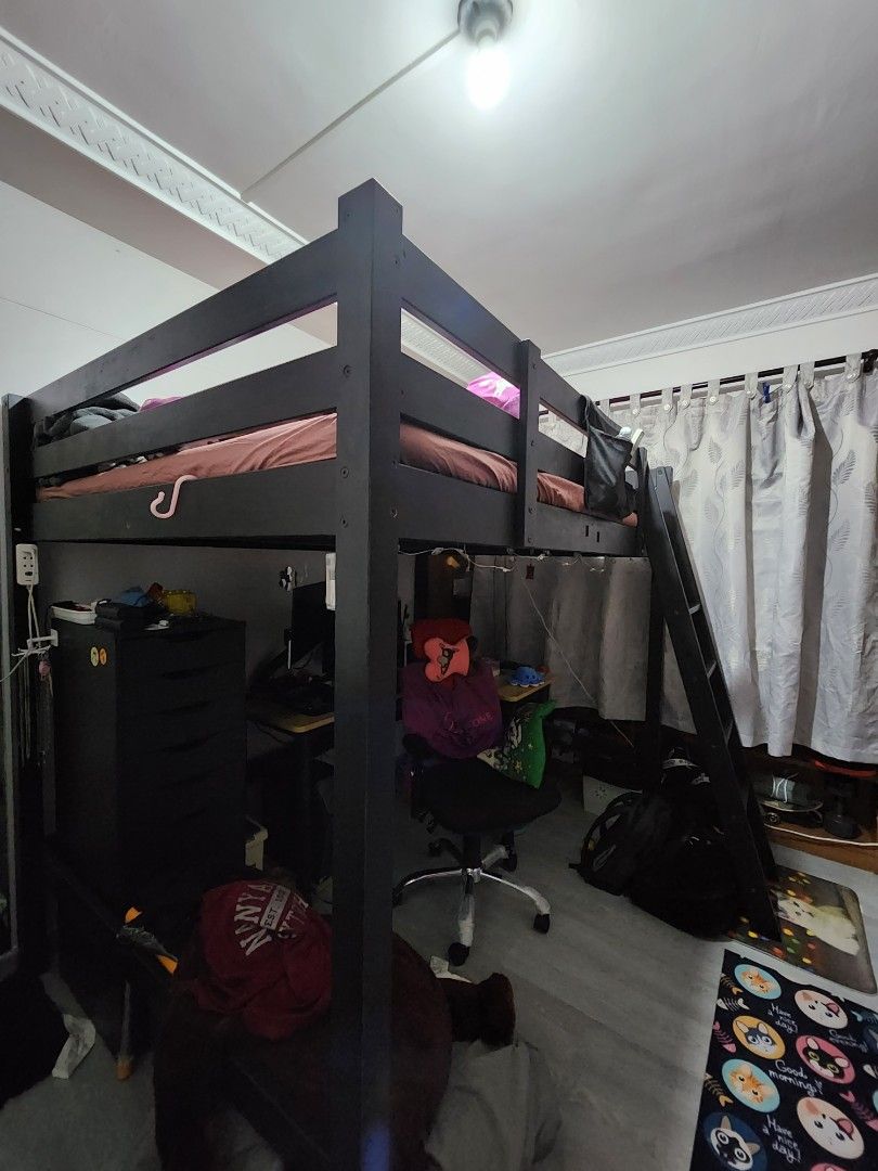 Ikea Stora Loft bed frame, Furniture & Home Living, Furniture, Bed