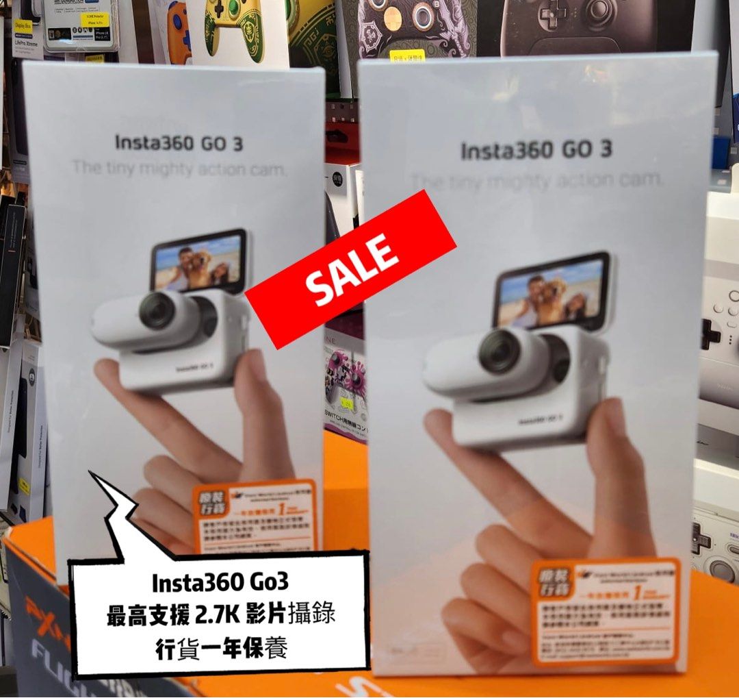 Insta360 GO 3🔥套裝😍 (64GB)🔥SALE🔥$3200 (銅鑼灣門市現貨）, 攝影