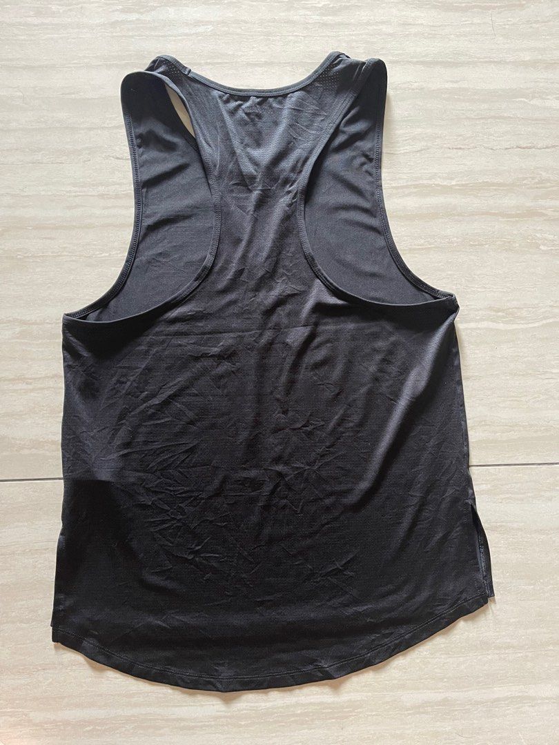 Ivy Park Black White Logo Mesh Muscle Tee Tank Top Size XS