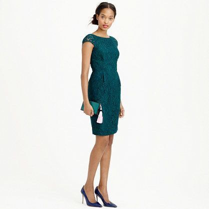 J crew green lace dress store